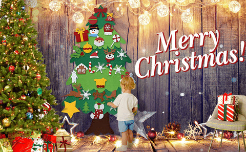 🎄 DIY Felt Christmas Tree for Kids