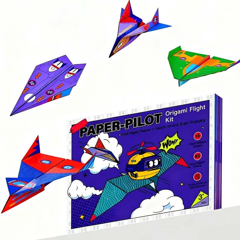 ✈️ Paper Airplane Origami Kit – 16 Designs, Pre-Scored Sheets & STEM Learning
