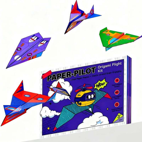 ✈️ Paper Airplane Origami Kit – 16 Designs, Pre-Scored Sheets & STEM Learning