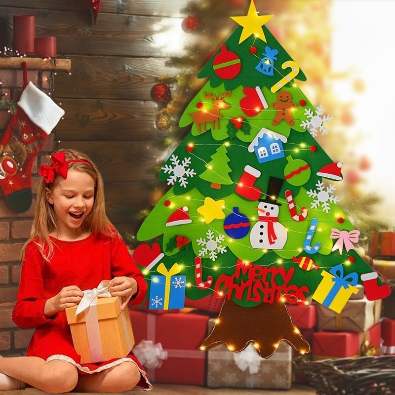 🎄 DIY Felt Christmas Tree for Kids