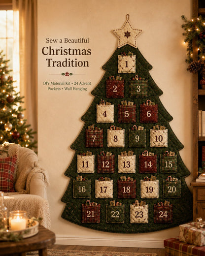 🎄 DIY Christmas Tree Advent Calendar Sewing Kit – 5 Styles, Reusable Holiday Tradition