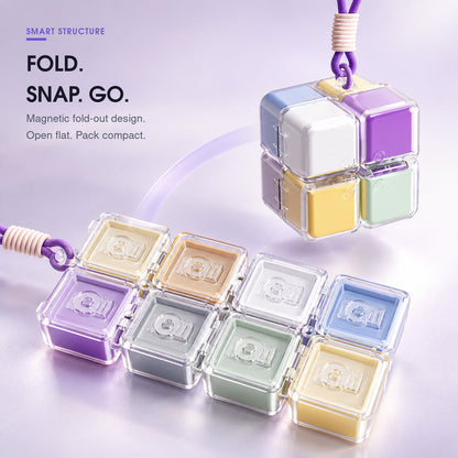 💊8-Compartment Rotating Cube Pill Organizer