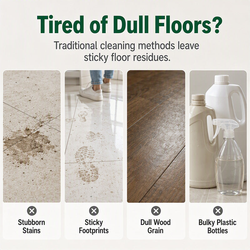 💧🧹 Floor Cleaning Effervescent Tablets – Just Drop, Dissolve & Mop! 80 Pcs for Tile, Wood & Marble