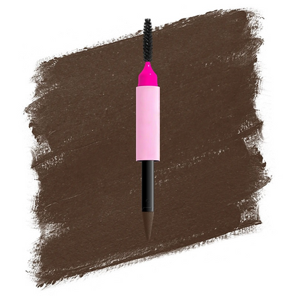 Double-ended fine-tipped eyebrow pencil