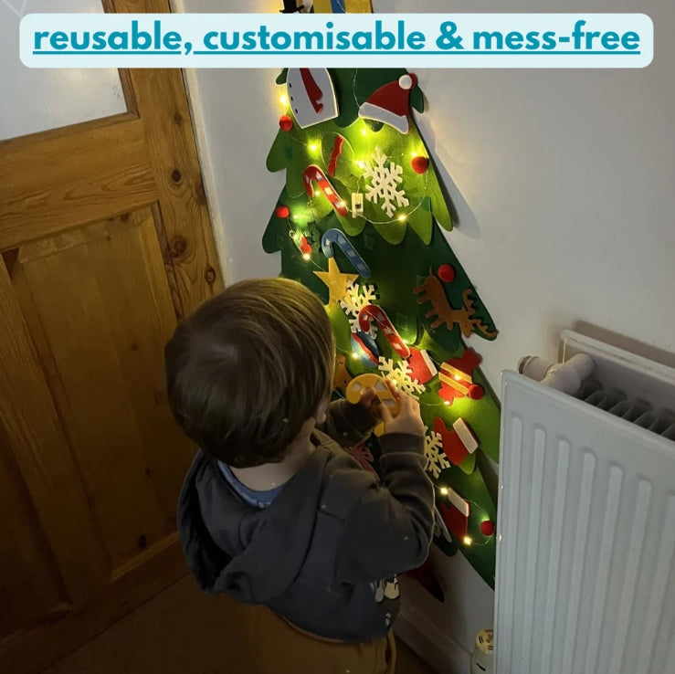 🎄 DIY Felt Christmas Tree for Kids