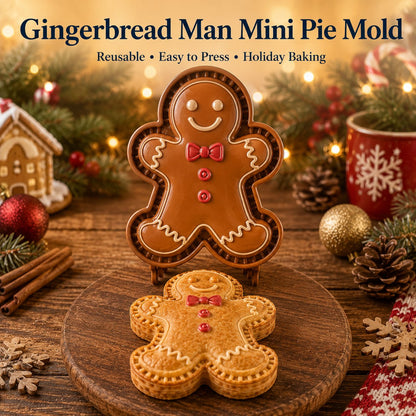 🎄Christmas Cookie & Mini Pie Molds – 8 Festive Designs for Holiday Baking (Reusable & Easy Press)🎅