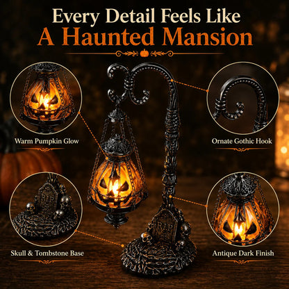 🎃Gothic Pumpkin Lantern – Victorian Halloween Decor🦇
