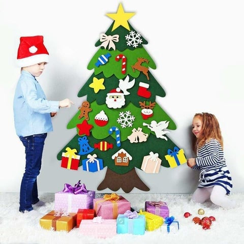 🎄 DIY Felt Christmas Tree for Kids
