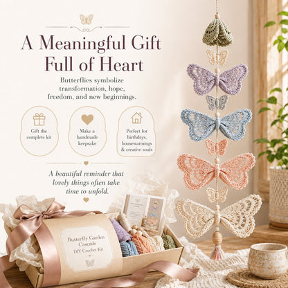 🧵 DIY Crochet Mobile Kit – Relaxing Handmade Craft with 6 Themes for Home Decor