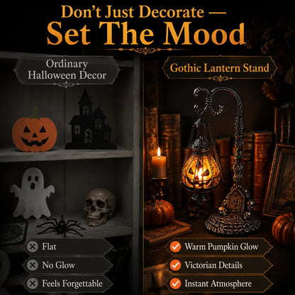 🎃Gothic Pumpkin Lantern – Victorian Halloween Decor🦇