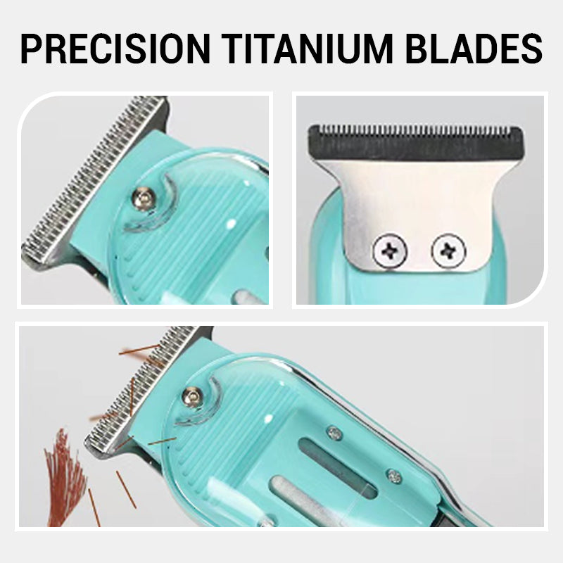 ⚡ Transparent Cordless Hair Trimmer