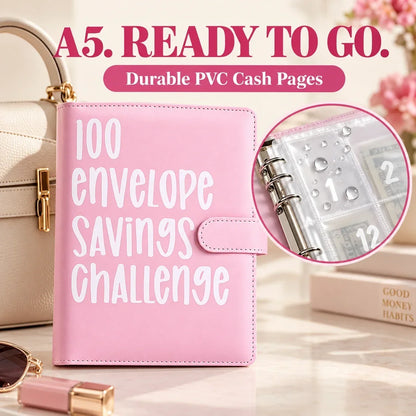 💰100-Day Money-Saving & Savings Logbook--$5,050 Savings Challenge Binder