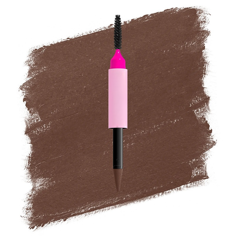Double-ended fine-tipped eyebrow pencil