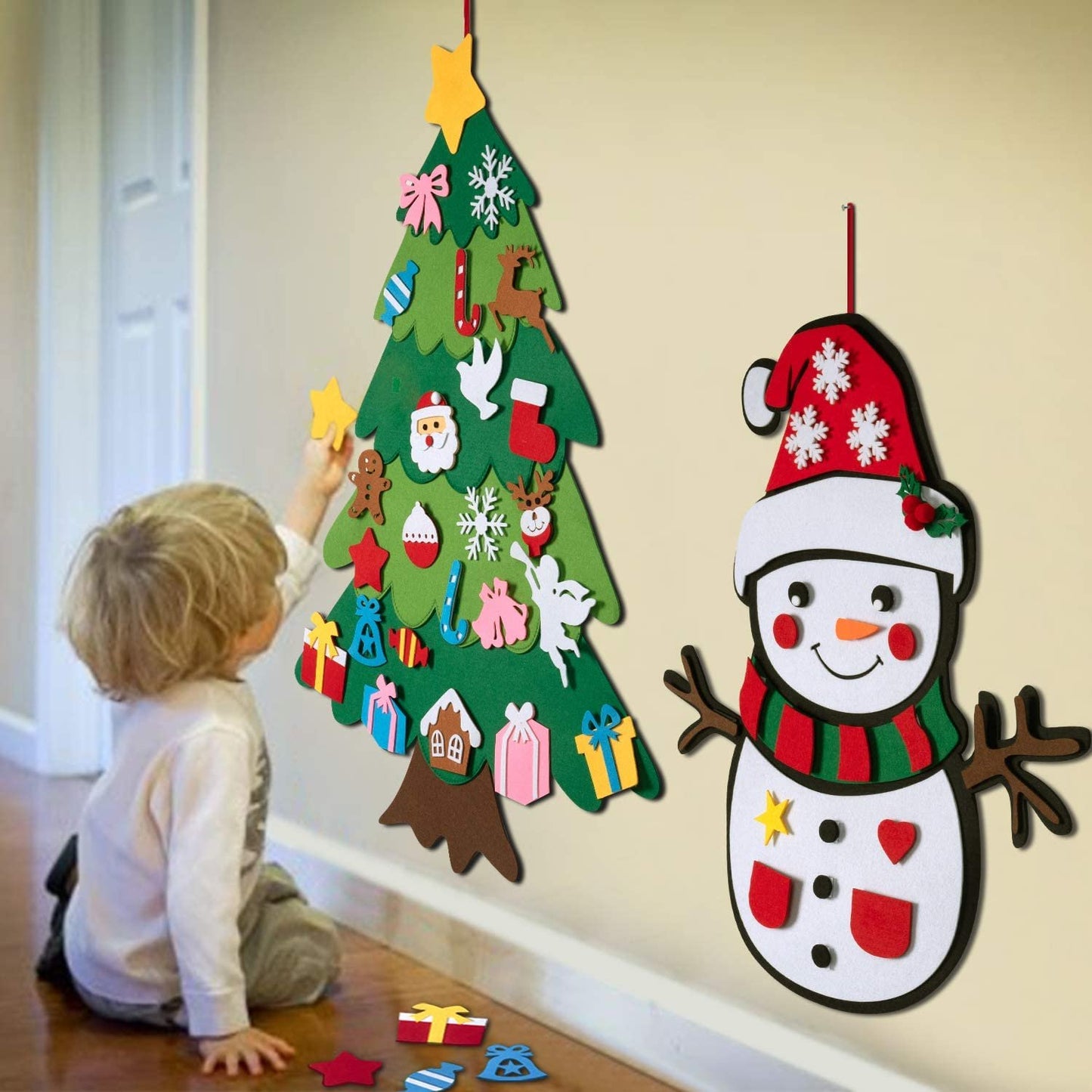 🎄 DIY Felt Christmas Tree for Kids