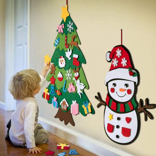 🎄 DIY Felt Christmas Tree for Kids