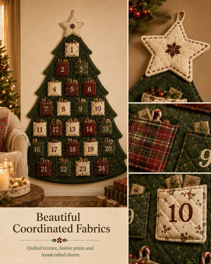🎄 DIY Christmas Tree Advent Calendar Sewing Kit – 5 Styles, Reusable Holiday Tradition