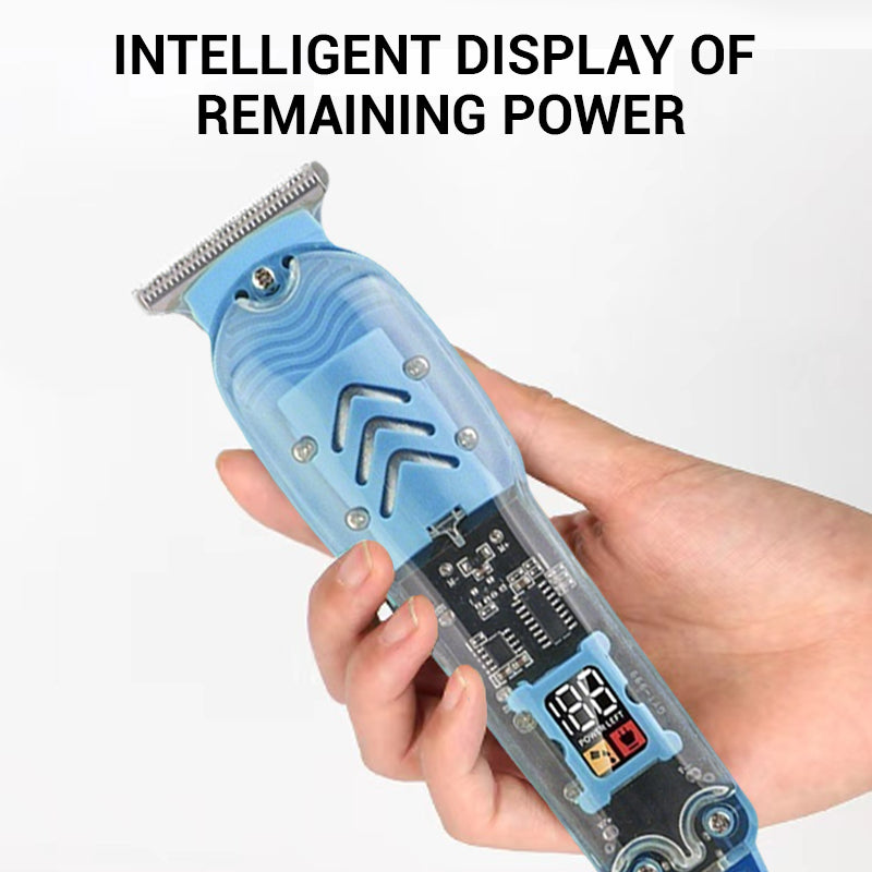 ⚡ Transparent Cordless Hair Trimmer