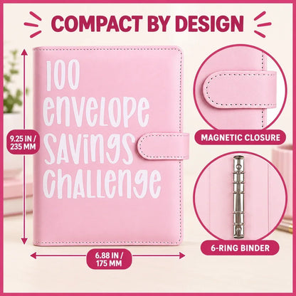💰100-Day Money-Saving & Savings Logbook--$5,050 Savings Challenge Binder