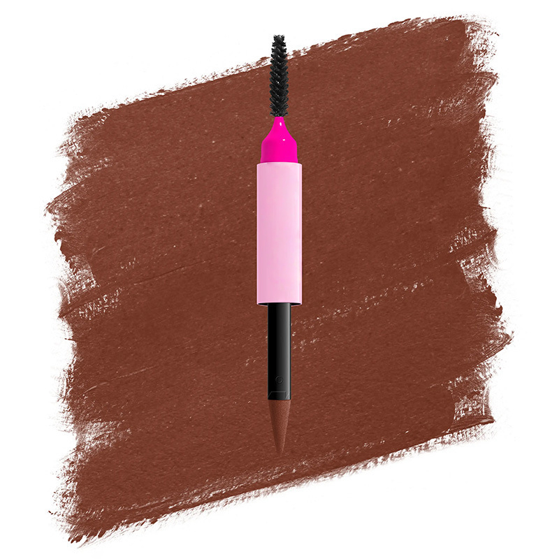 Double-ended fine-tipped eyebrow pencil