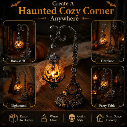🎃Gothic Pumpkin Lantern – Victorian Halloween Decor🦇