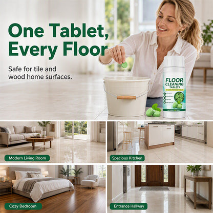 💧🧹 Floor Cleaning Effervescent Tablets – Just Drop, Dissolve & Mop! 80 Pcs for Tile, Wood & Marble