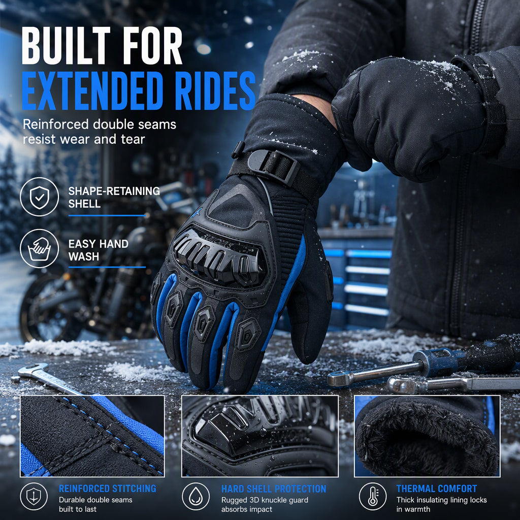 ❄️Winter Motocross Gloves Windproof Warm Motorcycle Riding Gear