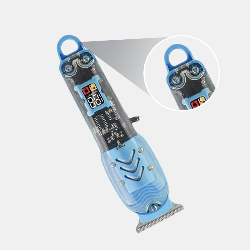 ⚡ Transparent Cordless Hair Trimmer