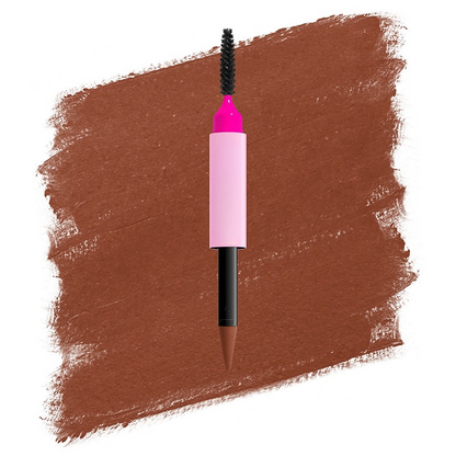Double-ended fine-tipped eyebrow pencil