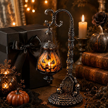🎃Gothic Pumpkin Lantern – Victorian Halloween Decor🦇