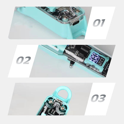 ⚡ Transparent Cordless Hair Trimmer