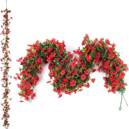 💐 Versatile Artificial Violet Vines – Reusable Garlands Suitable for All Decorations and Holidays 🌸 🎄