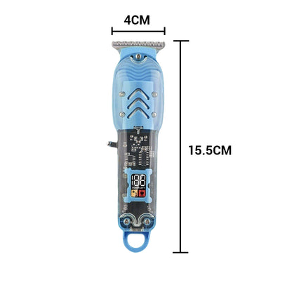 ⚡ Transparent Cordless Hair Trimmer