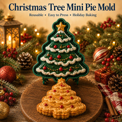 🎄Christmas Cookie & Mini Pie Molds – 8 Festive Designs for Holiday Baking (Reusable & Easy Press)🎅