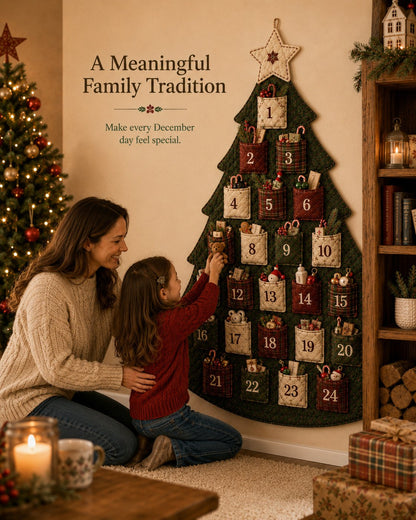 🎄 DIY Christmas Tree Advent Calendar Sewing Kit – 5 Styles, Reusable Holiday Tradition