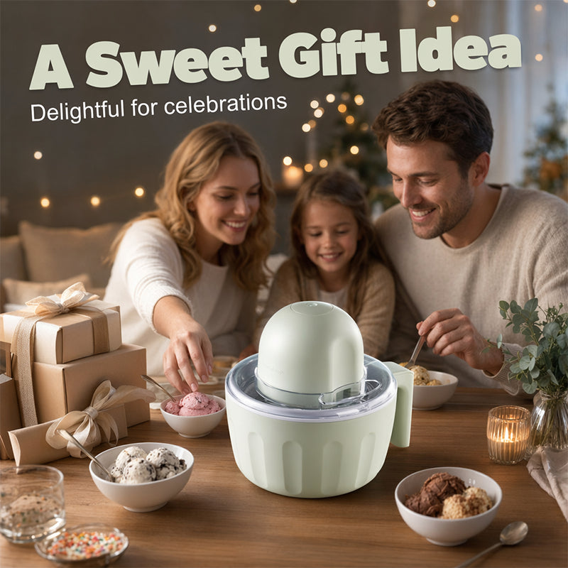 🍦 Automatic Ice Cream Maker – 500ml Homemade Frozen Dessert Machine, USB Rechargeable & Easy-Clean, Perfect for Families