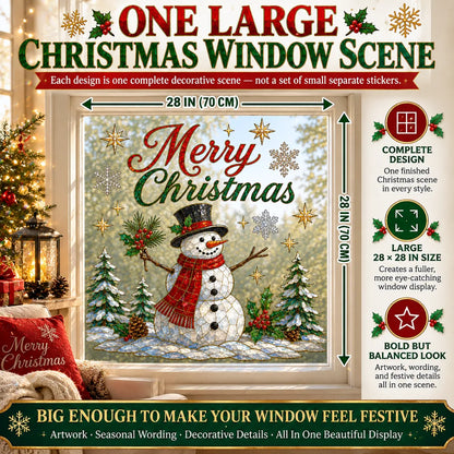 🎄🪟Christmas Classics Scenic Window Sticker – Turn Every Window Into a Christmas View