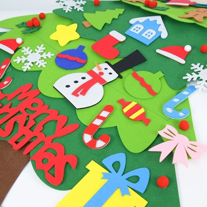 🎄 DIY Felt Christmas Tree for Kids