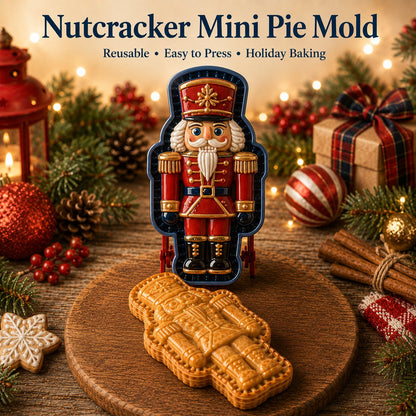 🎄Christmas Cookie & Mini Pie Molds – 8 Festive Designs for Holiday Baking (Reusable & Easy Press)🎅