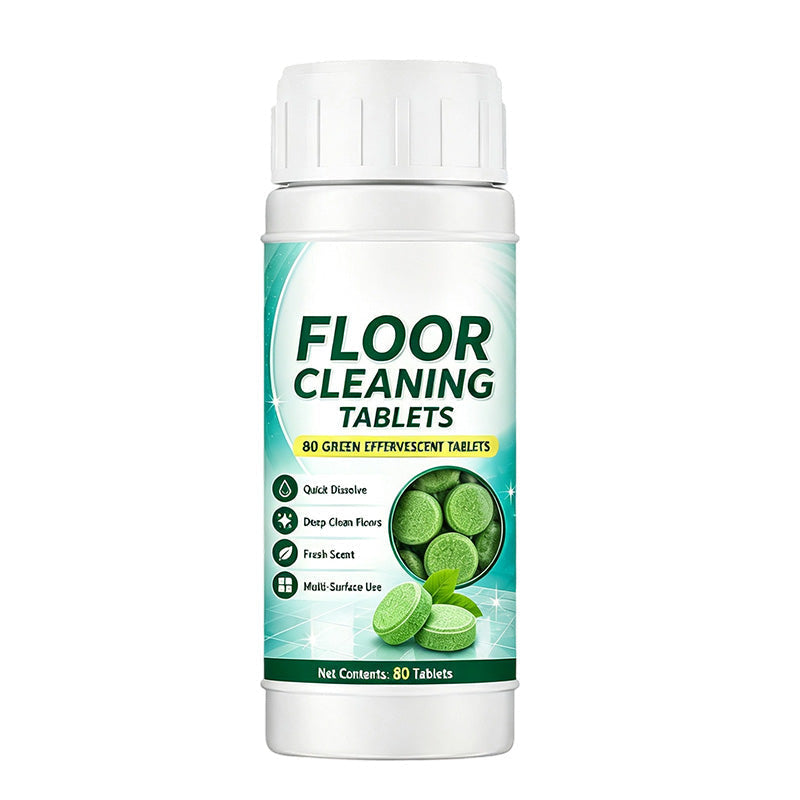 💧🧹 Floor Cleaning Effervescent Tablets – Just Drop, Dissolve & Mop! 80 Pcs for Tile, Wood & Marble