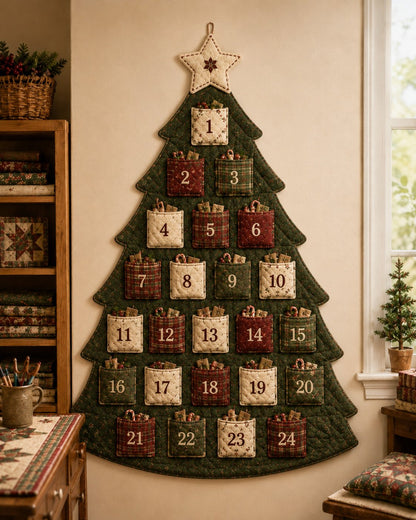 🎄 DIY Christmas Tree Advent Calendar Sewing Kit – 5 Styles, Reusable Holiday Tradition