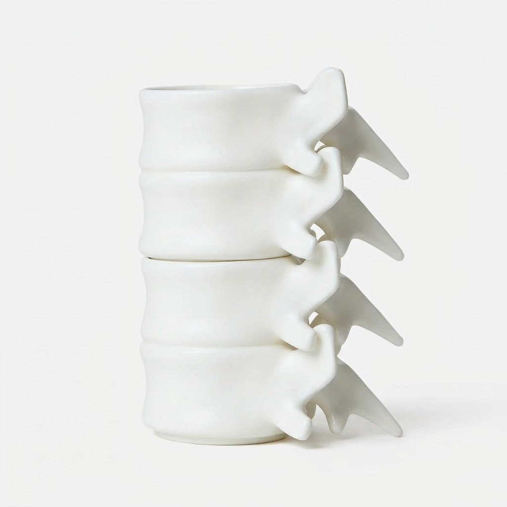 🦴 Spine Vertebra Ceramic Mug | Unique Anatomy Coffee Cup