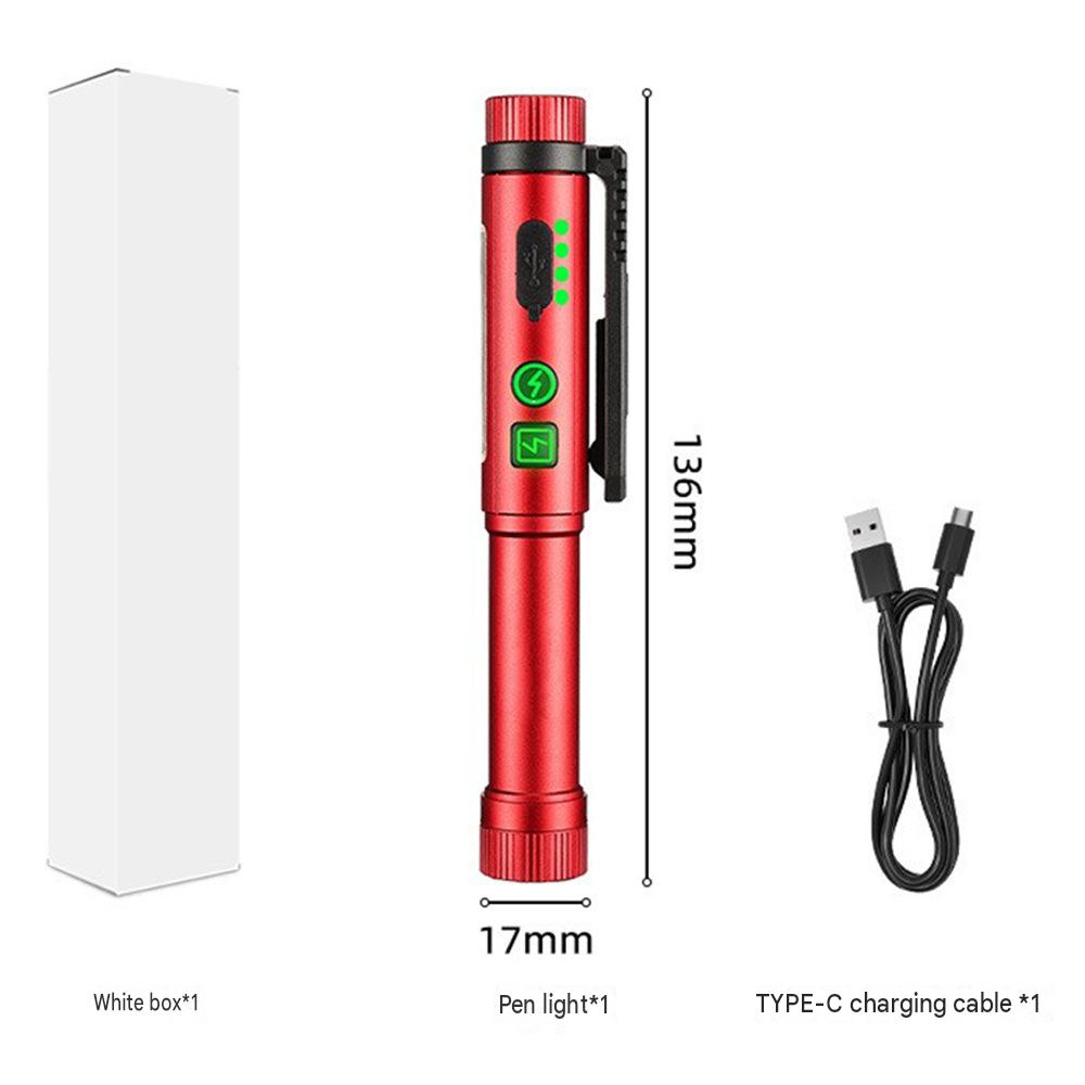 🔦🧲Multifunctional Magnetic Pen-Style Work Light – Portable, Rotatable LED Work Flashlight; Hands-Free Lighting with Magnetic Base