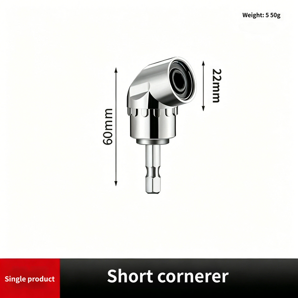 🔧 105° Right Angle Drill Attachment with Flexible Shaft – Magnetic Hex Bit Corner Adapter for Tight Spaces