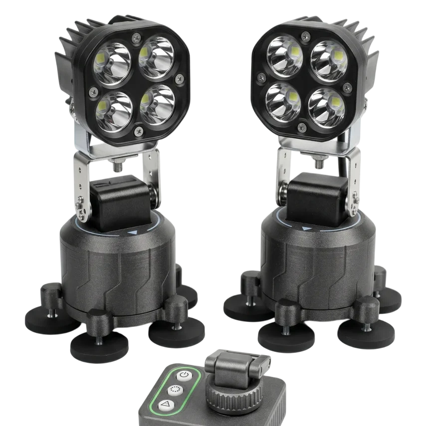 Heavy-Duty Magnetic Remote LED Work Light | Off-Road, Camping & Construction Portable Flood Light