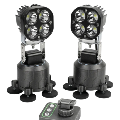Heavy-Duty Magnetic Remote LED Work Light | Off-Road, Camping & Construction Portable Flood Light