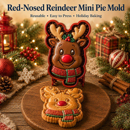 🎄Christmas Cookie & Mini Pie Molds – 8 Festive Designs for Holiday Baking (Reusable & Easy Press)🎅