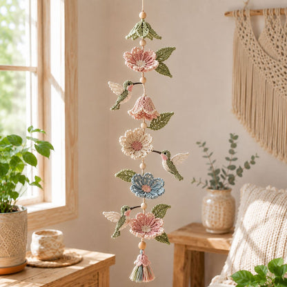 🧵 DIY Crochet Mobile Kit – Relaxing Handmade Craft with 6 Themes for Home Decor
