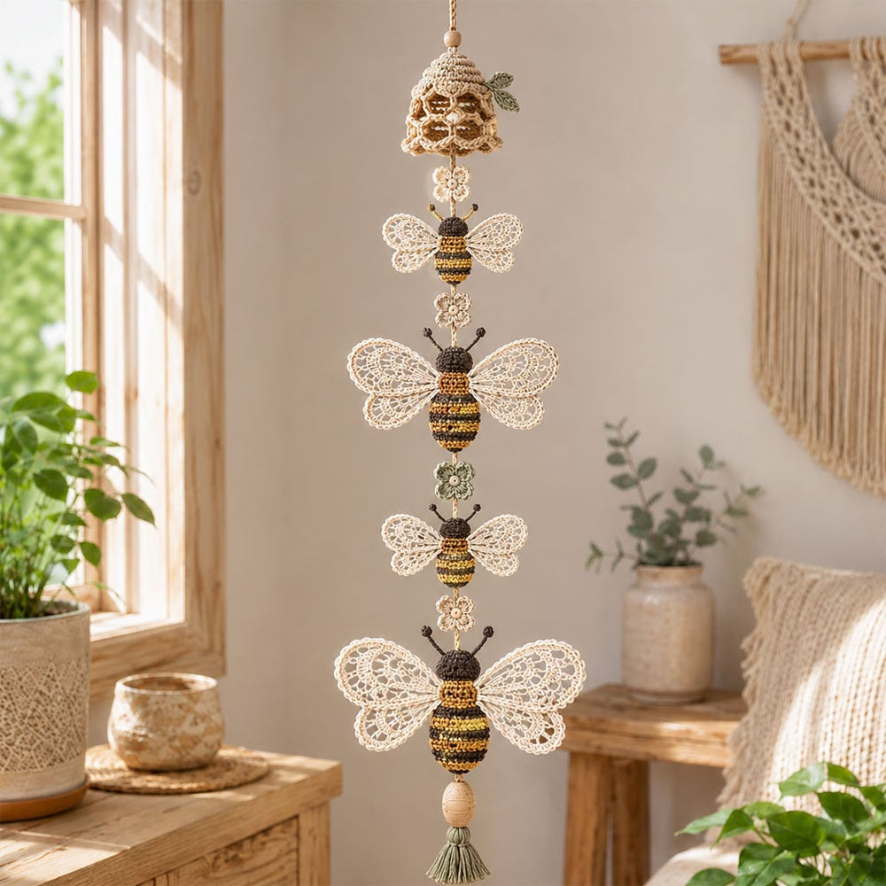 🧵 DIY Crochet Mobile Kit – Relaxing Handmade Craft with 6 Themes for Home Decor