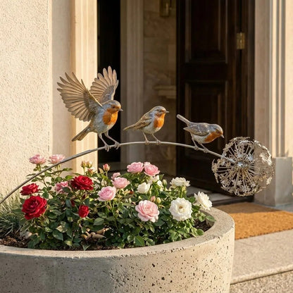 🕊️ Metal Animal Garden Stake – 5 Handcrafted Styles