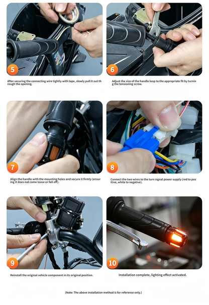 ⚡ LED Motorcycle Bar End Turn Signals – 4 Colors, Universal Fit 99% of Models⚡